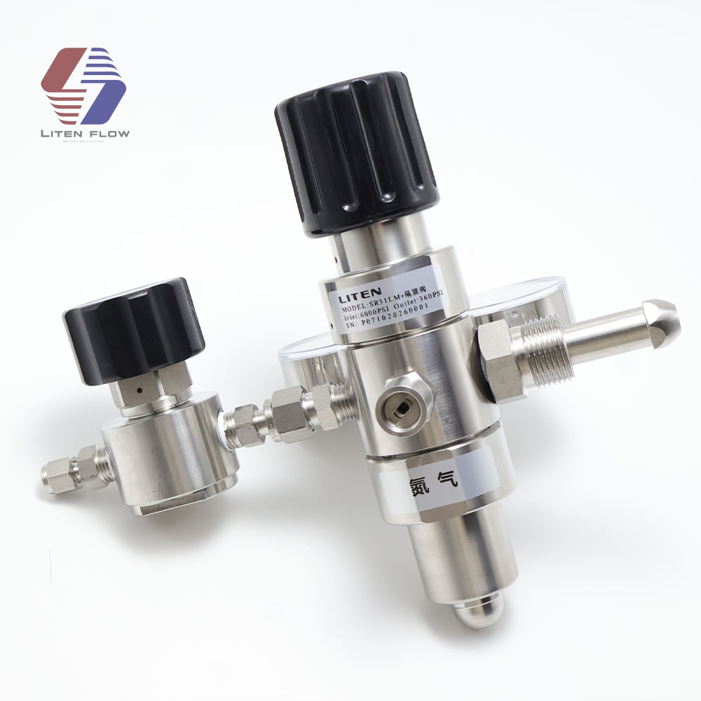 316L stainless steel high purity gas regulator body