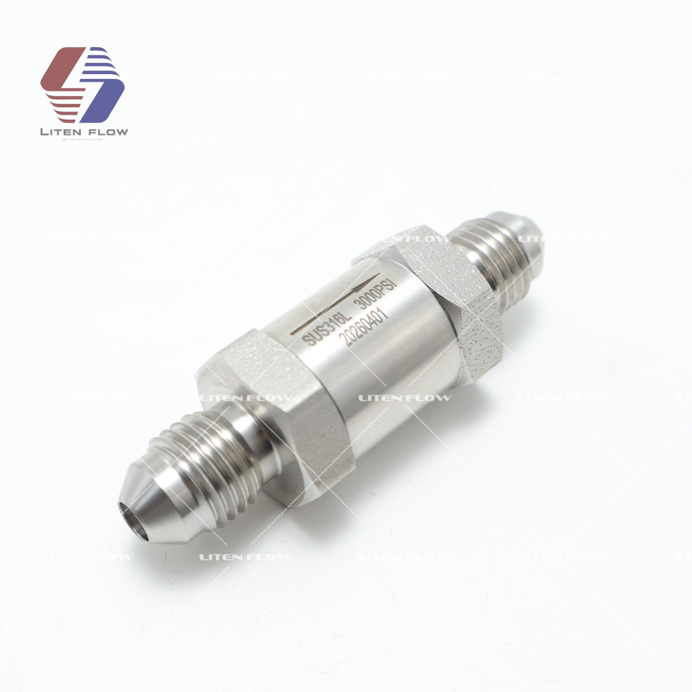 precision polished stainless steel check valve