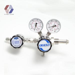 High Purity Dual Stage Gas Regulator with Diaphragm Valve and CGA Connection