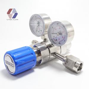 Two Stage Inert Gas Regulator 316L stainless steel 0-100 psi Analytical Cylinder Regulator with CGA-580 adpter